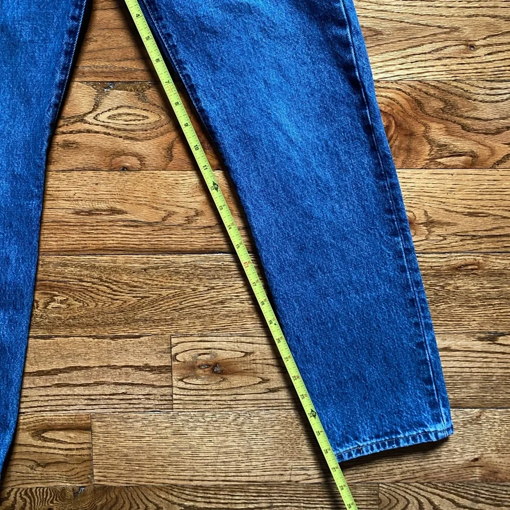 Levis - 501 Original Cropped Jeans - Medium Wash - Blank Red Tab - Waist 24